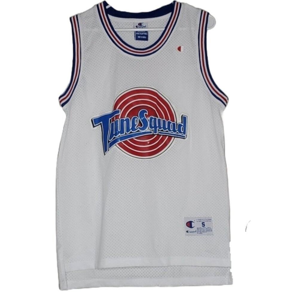 VINTAGE Champion Bugs Bunny #1 Tune Squad Jersey Jordan Space Jam 1996 Size S